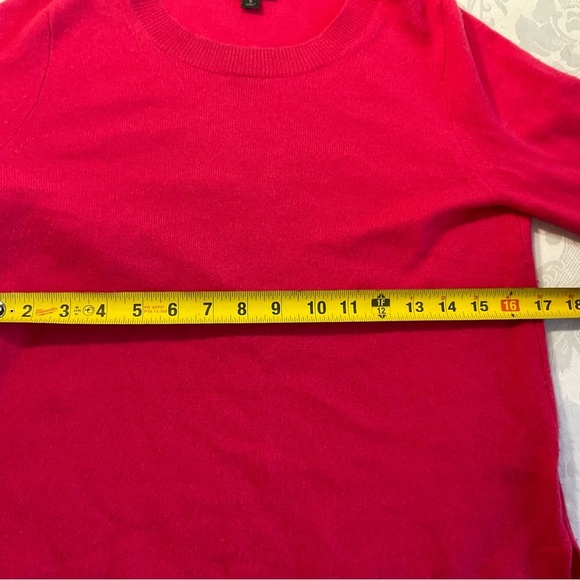 j crew 100% cashmere crew neck sweater coral pink color women size small - Picture 6 of 9